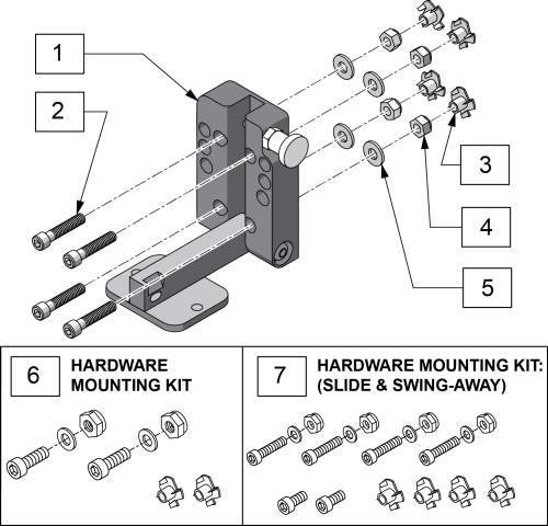 Swing Away Mounting Plate parts diagram