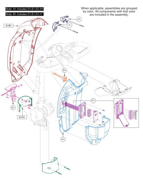 Shroud Assembly - Tiller 2.0 parts diagram