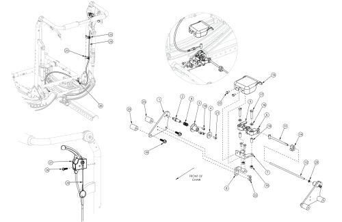 Focus Cr Hand Tilt Mechanism Reclining Back parts diagram