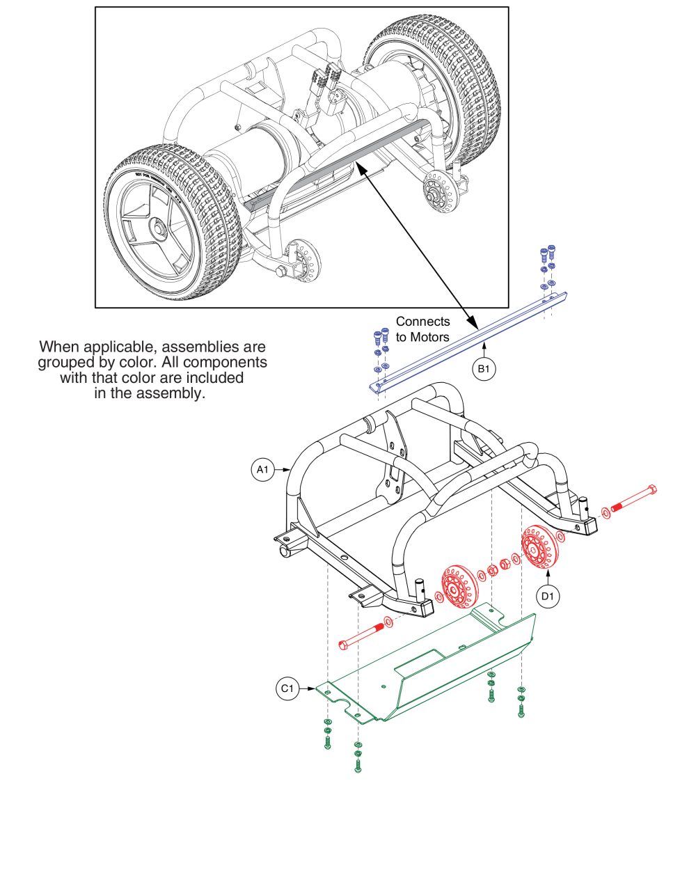 Rear Frame parts diagram