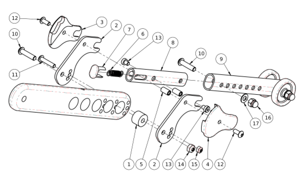 Flip For X:panda Anti-tips parts diagram