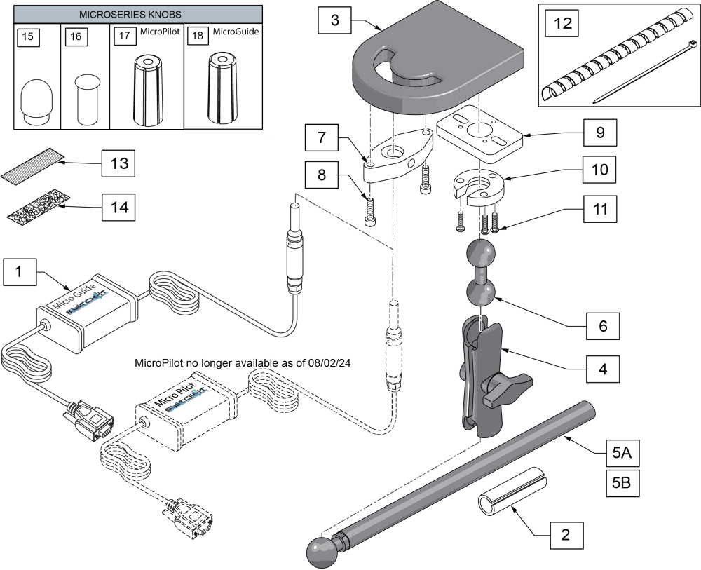 Microseries Joysticks Micro Micro Guide In Bullet Tray parts diagram