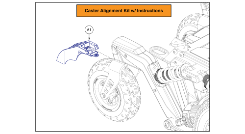 Caster Alignment Kit, 4front parts diagram