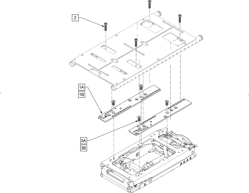 Zippie Q300m Seating Interface Adapter Plate parts diagram