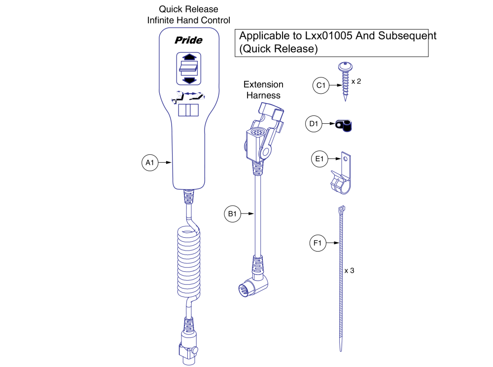 Standard - Lxx01005 And Subsequent parts diagram