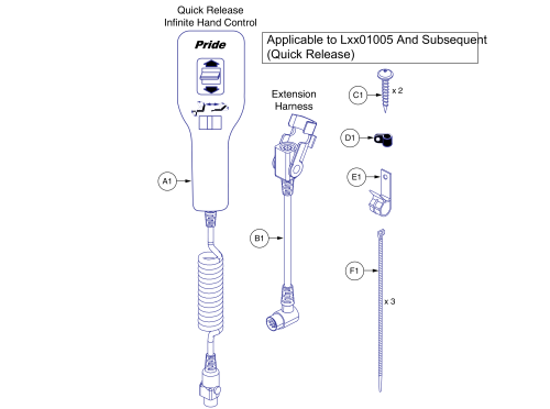 Standard - Lxx01005 And Subsequent parts diagram