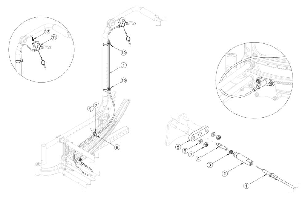 Cr45 Dual Hand Tilt With Fixed Height Backrest parts diagram