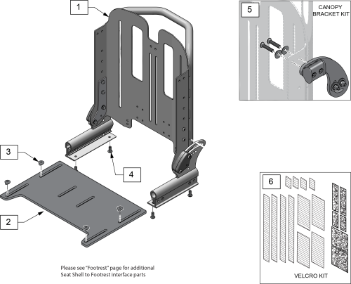 Fixed Back Shell parts diagram