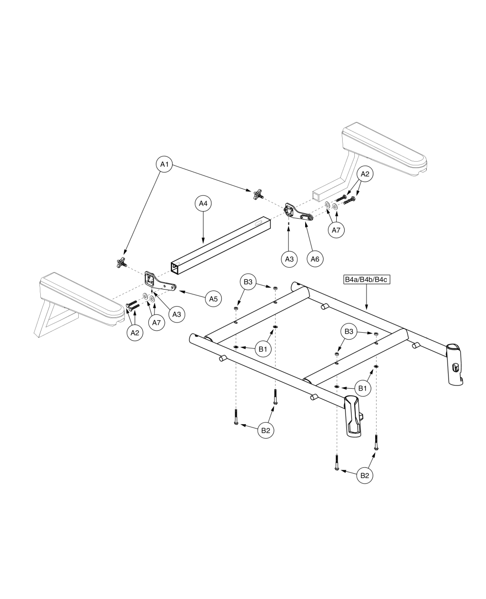 H -frames - Ltd Recline Seat - 115 Ltd Rec Elr Sa Tap Pin 18w parts diagram