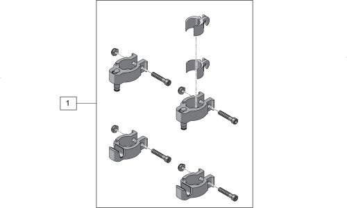 Jay J2 & J2 Deep Contour Clamp Style Hardware parts diagram