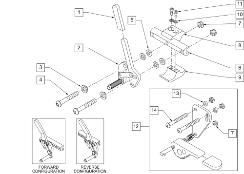 Wheel Lock Pull To Lock (quickie Style) parts diagram