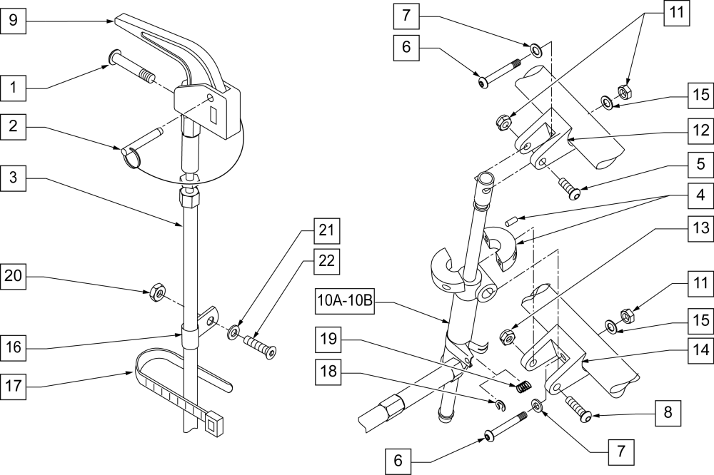 Locking Mechanism parts diagram
