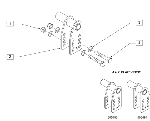 Axle Bracket-disc. (s/n Prefix Cgt) parts diagram