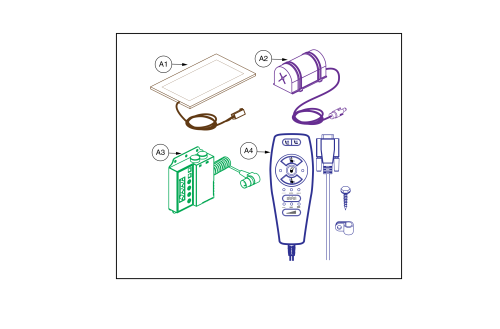 Heat And Massage Components, Deluxe, No External Transformer parts diagram