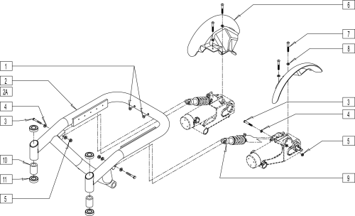 S626 - Frame parts diagram
