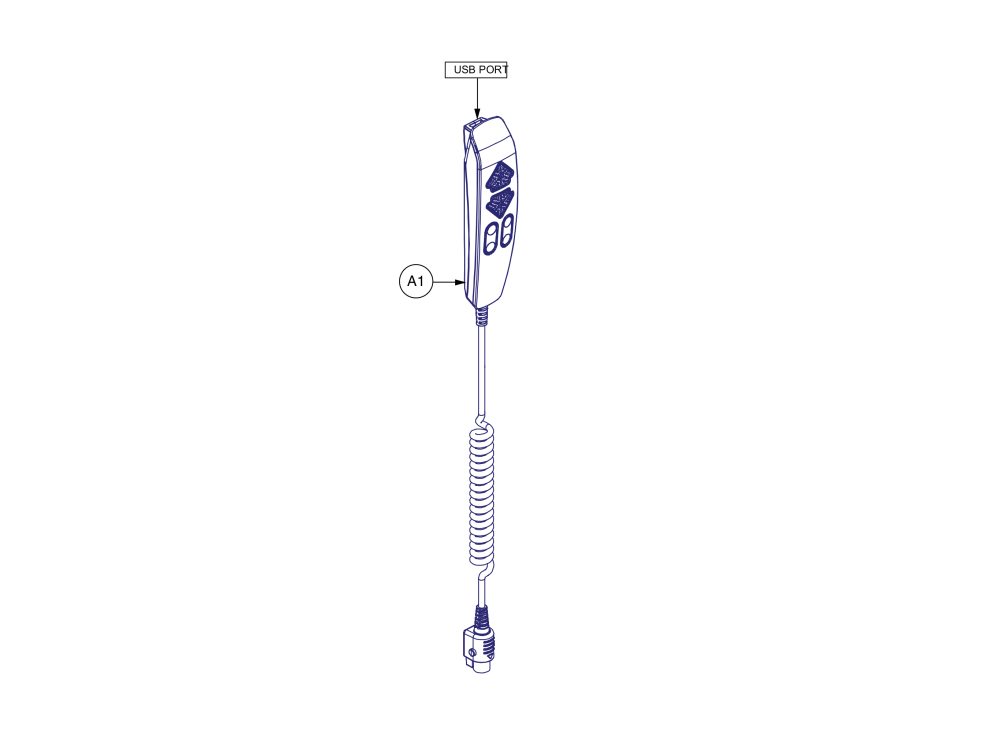 Headrest/usb Hand Control parts diagram