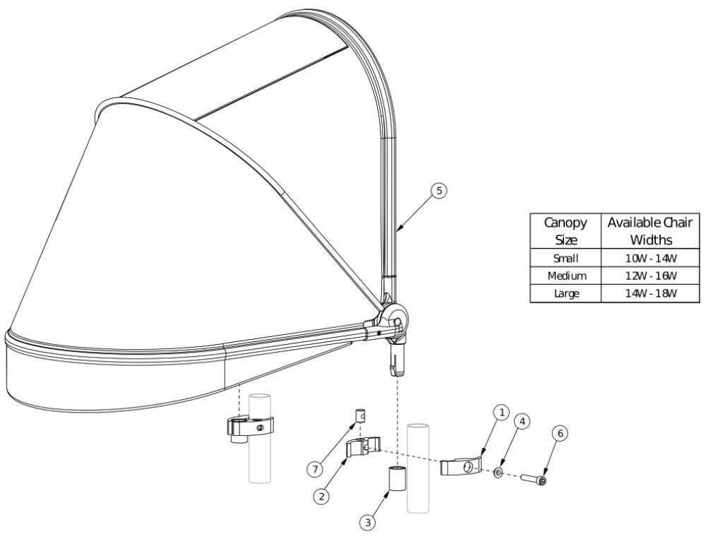 Canopy parts diagram