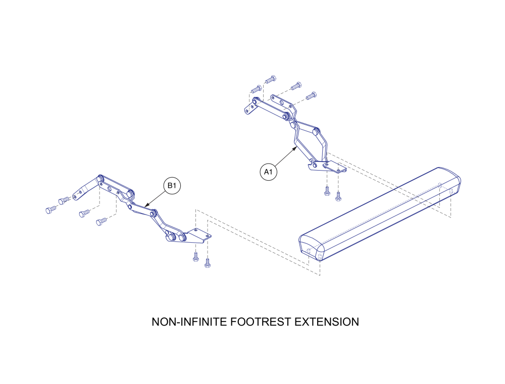 Footrest Extension Brackets (fbs), Brkindv1203 / Brkindv1204 parts diagram