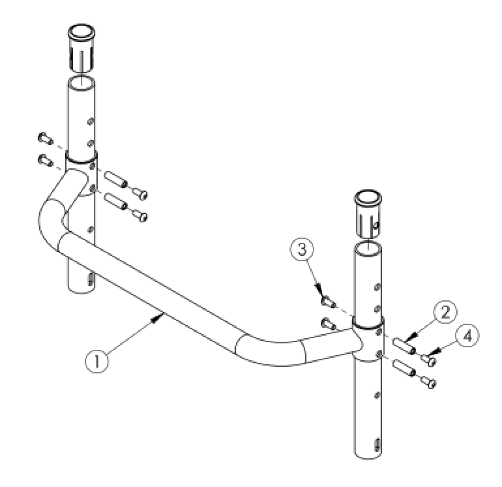 (discontinued) Rogue Adjustable Height Backrest With Adjustable Height Rigidizer Bar - Growth parts diagram