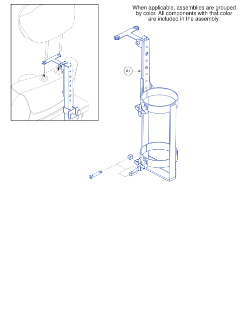 Oxygen Holder Assy. parts diagram