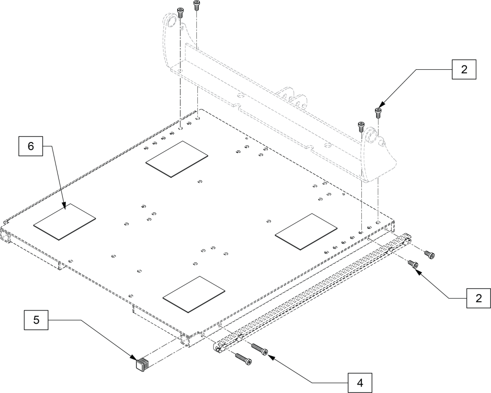 Recline With Power Sheer Seat Base parts diagram