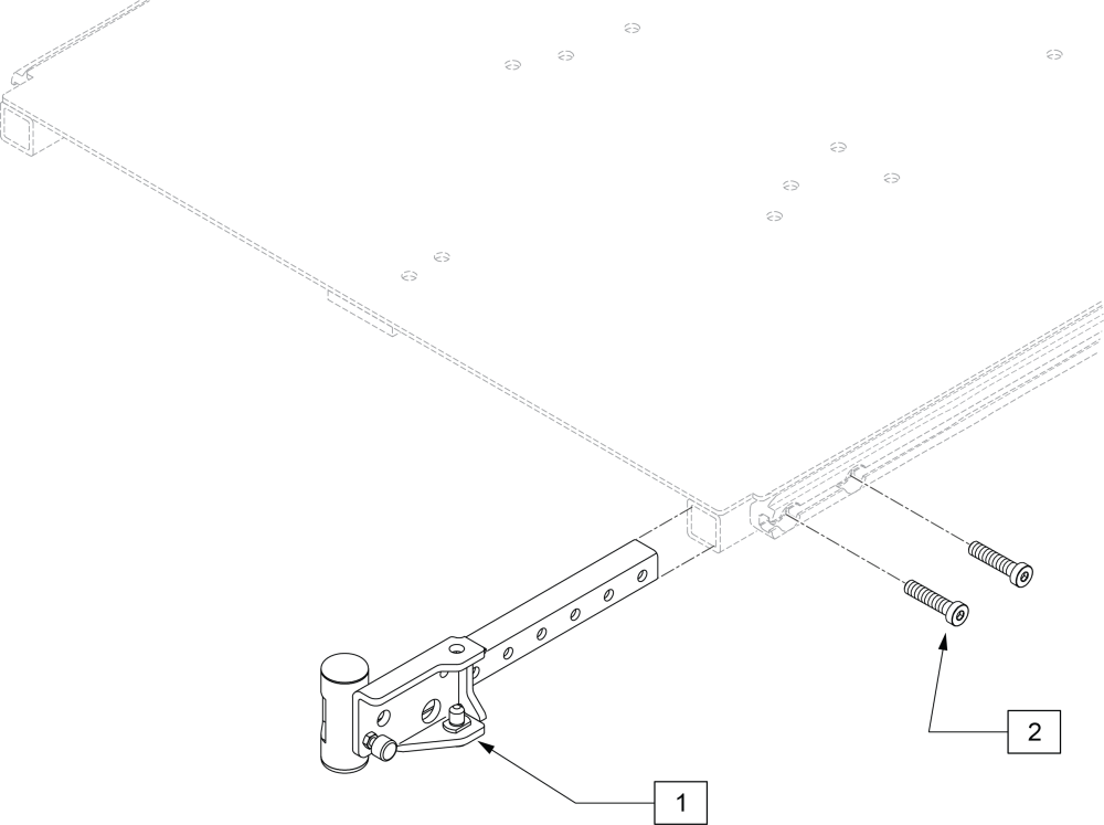 Hanger Receiver For Power Recline parts diagram
