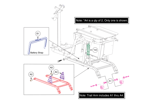 Trailarm Assy, Baja™ Raptor 2 parts diagram