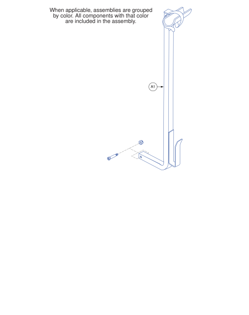 Walker Holder Assy. parts diagram