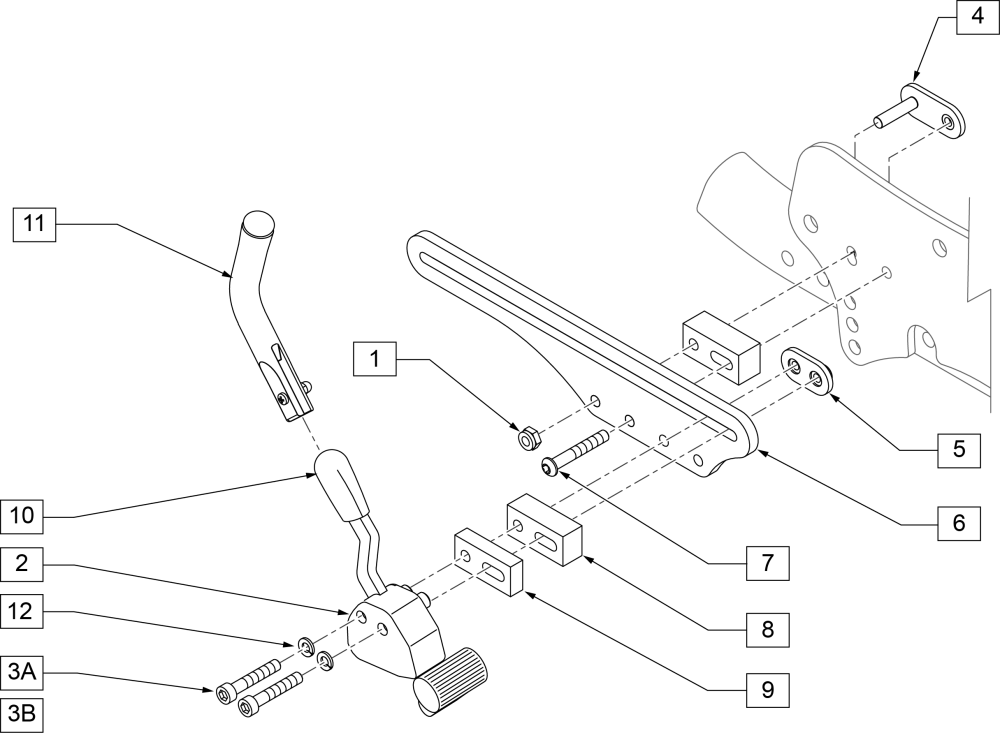 Wheel Lock Assm (s/n Prefix Cgt) parts diagram