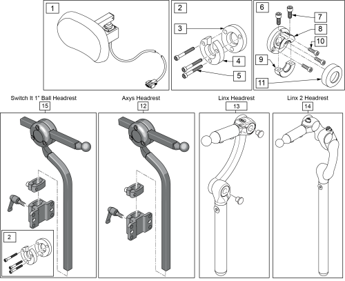Rim Proportional Head Control And Mounting Hardware parts diagram
