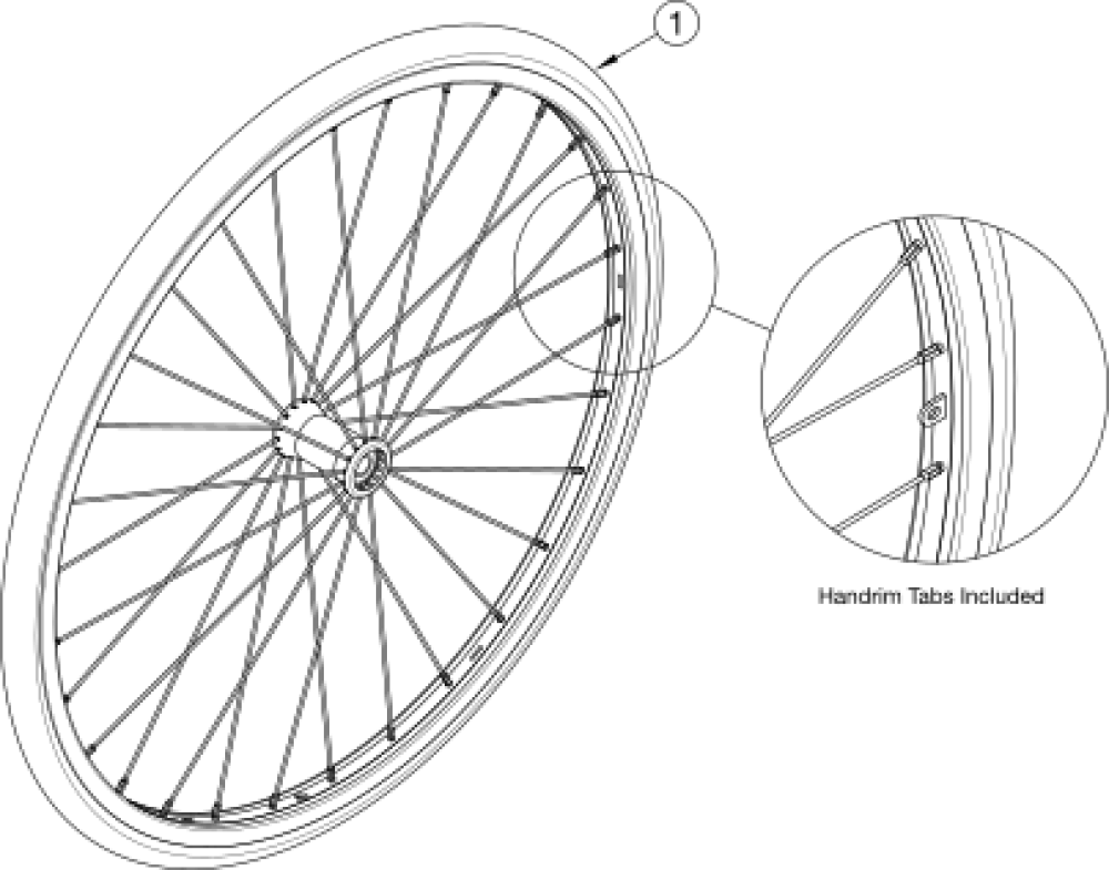Spoke Wheel / Tire Assemblies parts diagram