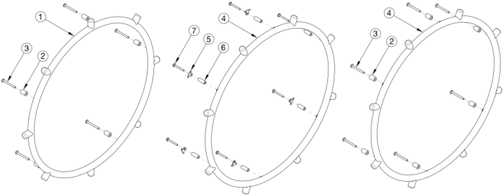 Catalyst E Handrims - Projection parts diagram