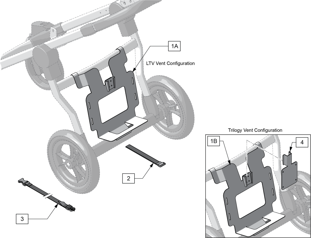 Vertical Mount Vent Tray parts diagram