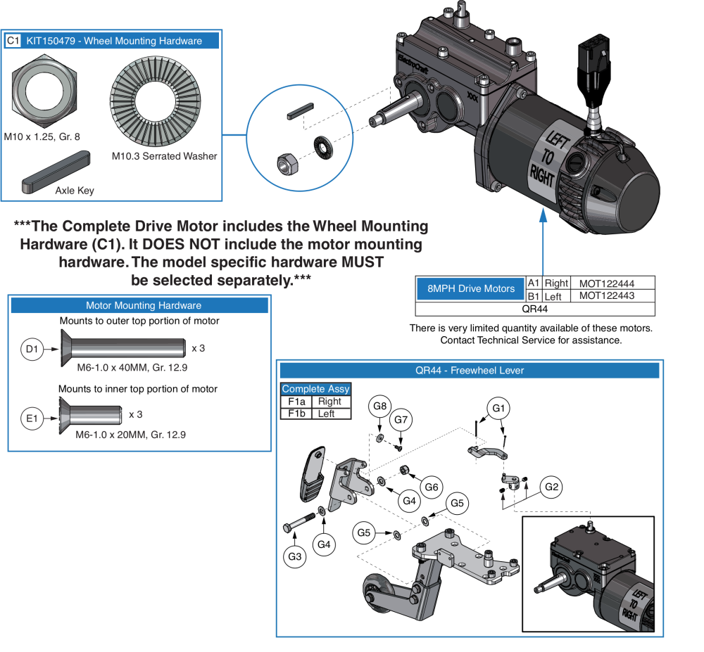 Song 8 Mph Motor Assy parts diagram