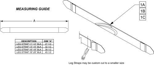 Adjustable Leg Strap Sphynx parts diagram