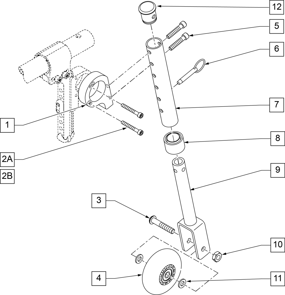 Travel Wheel parts diagram