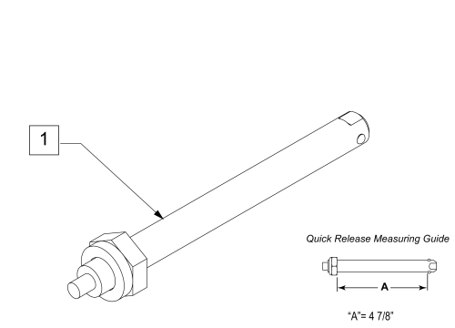 Quick Release Axle W/ Nut parts diagram