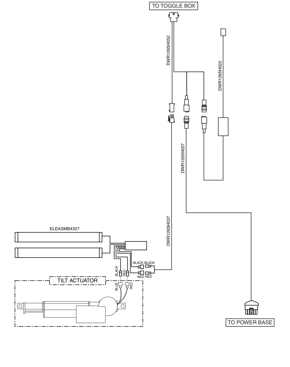 Electrical Diagram - Ne Thru Toggle parts diagram