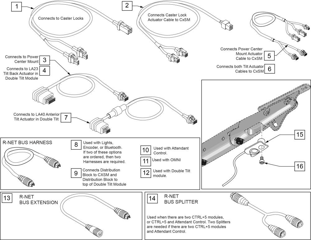 Wiring Q700 Up parts diagram