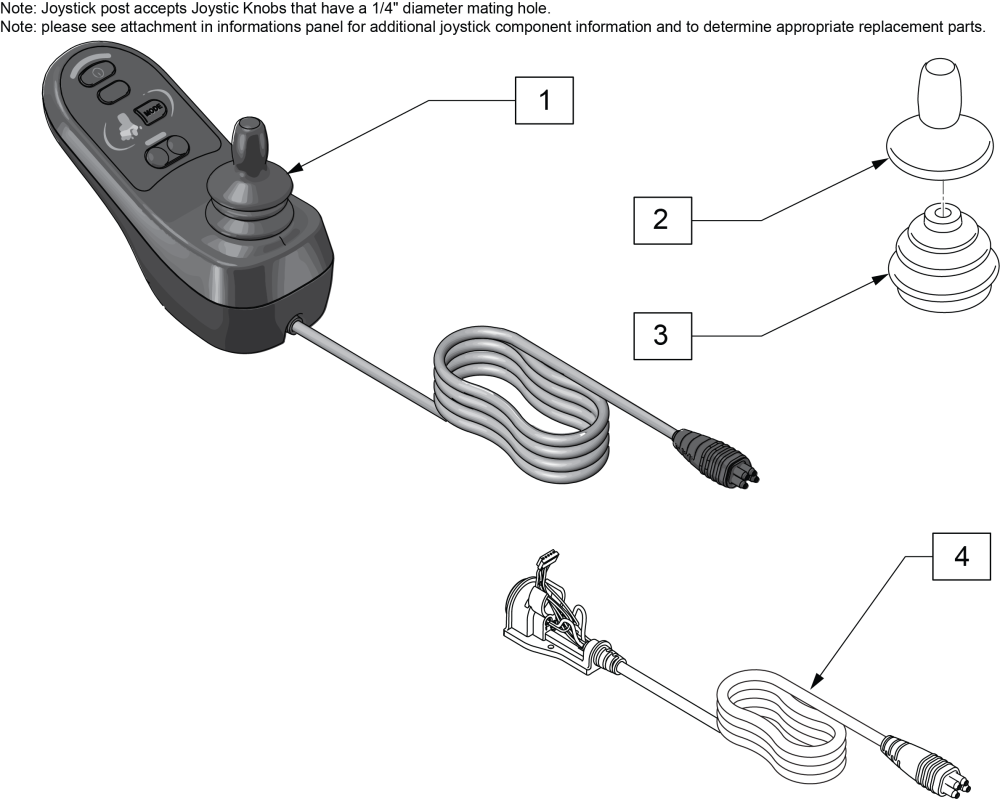 Led Joystick parts diagram