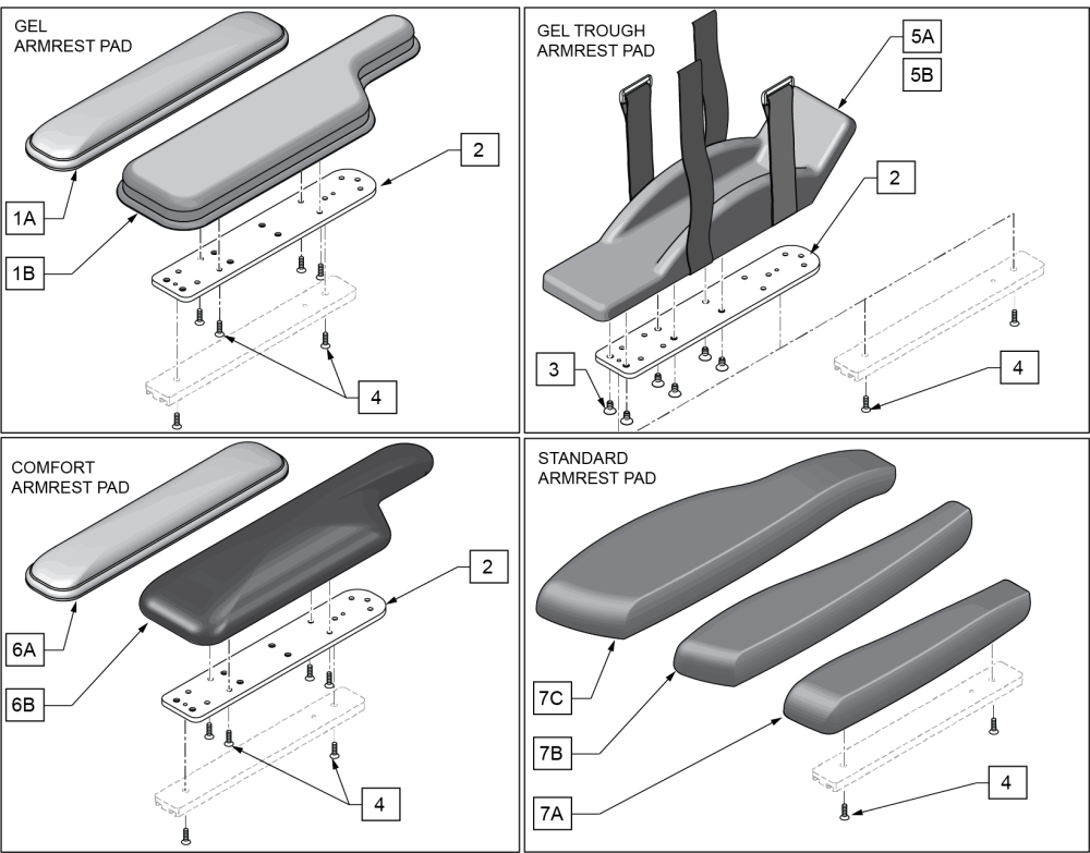 Quickie Q500 M/ Q400 M SEries Replacement Parts by Quickie