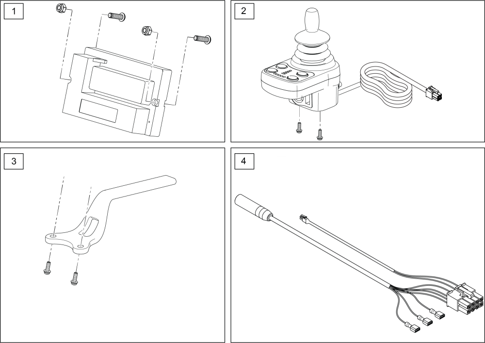 Joystick And Controller parts diagram