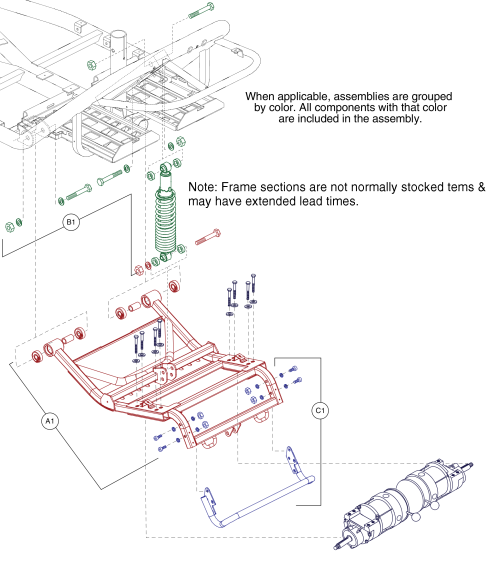 Trail Arm parts diagram