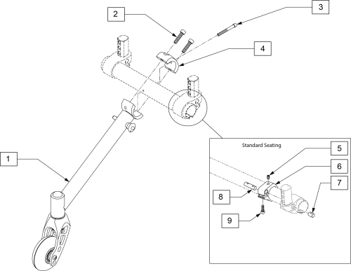Sport Anti-tip / 5th Wheel parts diagram