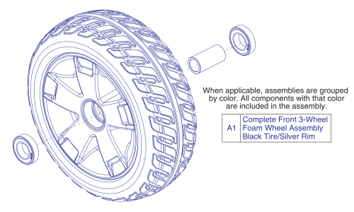 Front Wheel Assy parts diagram