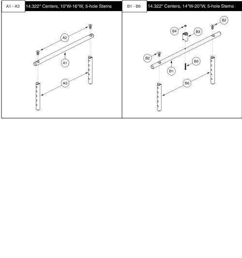 5 Hole Stem Mounts - 14.322