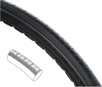 24 x 1 3/8 (37-540) - Full Polyurethane Wheelchair Tire