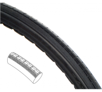 24 x 1 3/8 (37-540) - Full Polyurethane Wheelchair Tire
