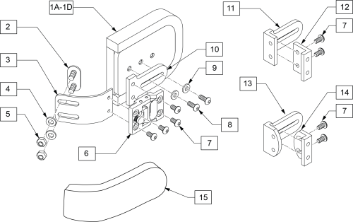 Jay Zip Swing Away Laterals parts diagram