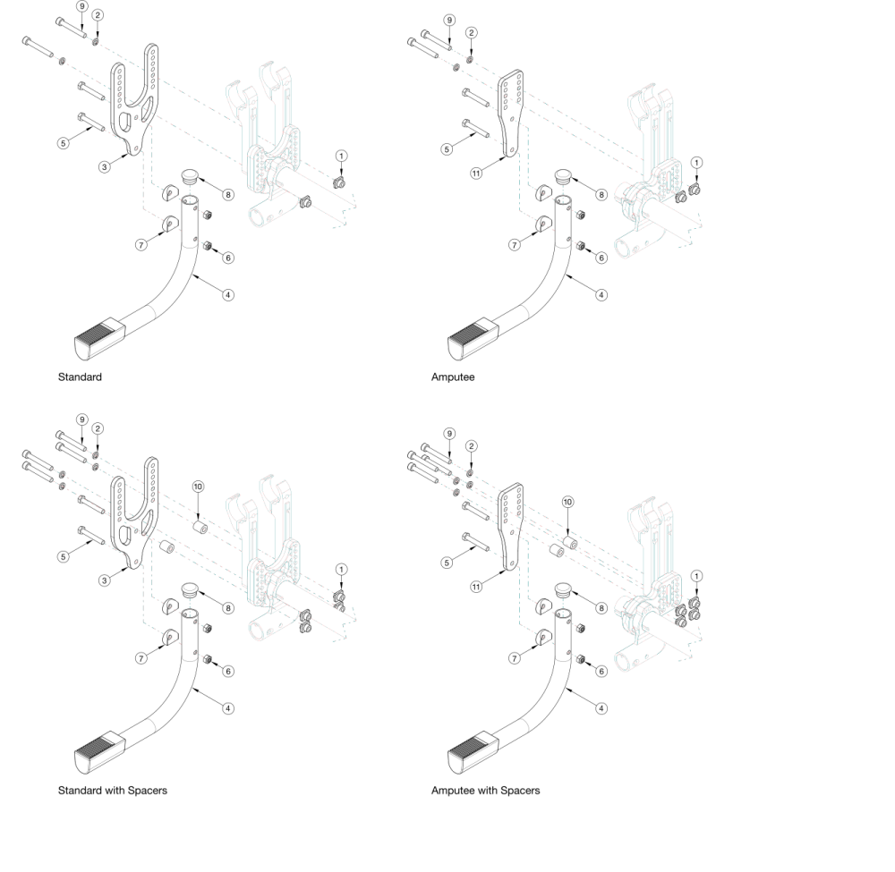 Rogue2 Tipping Lever parts diagram